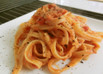 おひとりランチ…ツナのトマトチーズパスタ