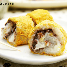 くるみとチーズのくるくるおはぎ くるみとチーズのくるくるおはぎ
