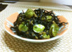 ひじきとそら豆の醤油麹あえ