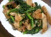 春菊と油揚げのコラボ
