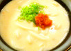 つるとんたん風明太子クリームのおうどん