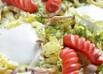 簡単！キャベツとウインナーと卵のグリル焼