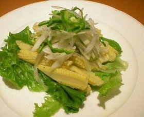有機野菜のサラダ豆腐オーロラソースがけ