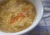 にんじん・きくらげ・卵入り中華スープ