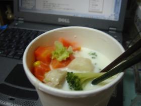 白身魚のミルクスープ
