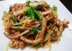 激旨！イカとベーコンのトマトソースパスタ