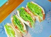 簡単栄養絶賛ハムチーズレタスサンド弁当