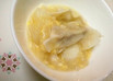 簡単♪市販の餃子と白菜の食べる卵スープ