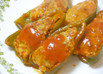 肉詰めピーマン　さっぱりトマトジュース煮