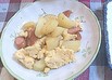 卵とウインナーのほくほくジャーマンポテト
