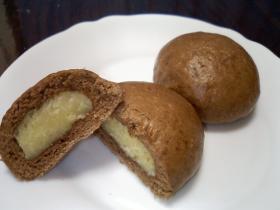 ホットケーキミックスで　チョコまんじゅう