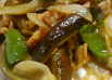 茄子と豚肉の味噌オイスターソース炒め
