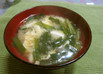 ニラと豆腐のふんわり玉子味噌汁☆