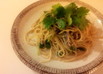 オイルサーディンと三つ葉のパスタ
