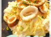 イカのガーリッククリームパスタ☆