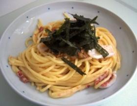 梅・イカ・納豆スパゲッティー！