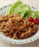 豚肉とたまねぎのぽん酢炒め