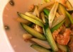 きゅうりと鶏ささみの香味炒め