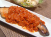 ぶりの照り焼き　トマトソースがけ