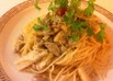 たけのことオイルサーディンのパスタ