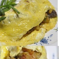 懐かしい味♪ほくほくのジャーマンオムレツ 懐かしい味♪ほくほくのジャーマンオムレツ