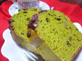 あずき入り☆抹茶パウンドケーキ