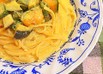 コロコロ夏野菜カボチャ濃厚クリームパスタ
