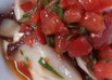 トマトで中華風タコのカルパッチョ