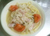 ★ホタテ缶とベーコンのスープパスタ★