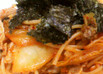 とろとろ卵黄の豚キムチパスタ☆