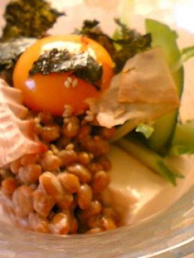 ヘルシー☆ヤッコ　納豆のせ