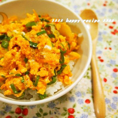 レンジで✿速攻キムチーズオムレツ丼