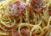 簡単すぎるベーコン生姜醤油パスタ
