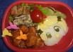 キャラ弁ちびでびミートボール弁当