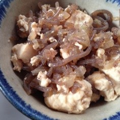 ダイエットの味方♪蒟蒻炒り豆腐