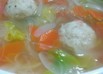 春雨とチキンボールのスープ