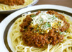 昔ながらの基本のミートソーススパゲティ♪