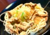茹で鶏のおろしわさポンパスタ