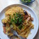 なすとスパム入り・スパゲッティナポリタン