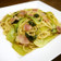 青梗菜とベーコンのパスタ♪コンソメ風味♪