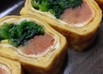 明太子とほうれん草の卵焼き