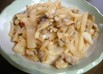 大根とあさりの炒め物