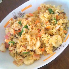 バナナチャーハン