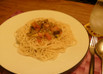 冷たいパスタ野菜のせ