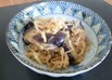 簡単すぎるナスと切干大根の麺つゆ蒸し煮