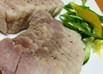 塊の豚バラで蒸し豚
