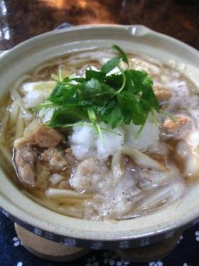 風邪引きさんのホカホカおろし肉うどん