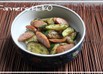 ズッキーニとソーセージのバターソテー