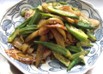 茄子とオクラとちくわの照り焼き