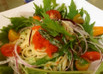 とびっこの冷製クリームパスタ